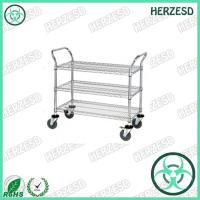 HZ-28102 Four Layers ESD Wire Shelf Trolley