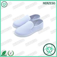HZ-4307 Normal White Color Cleanroom ESD Shoes