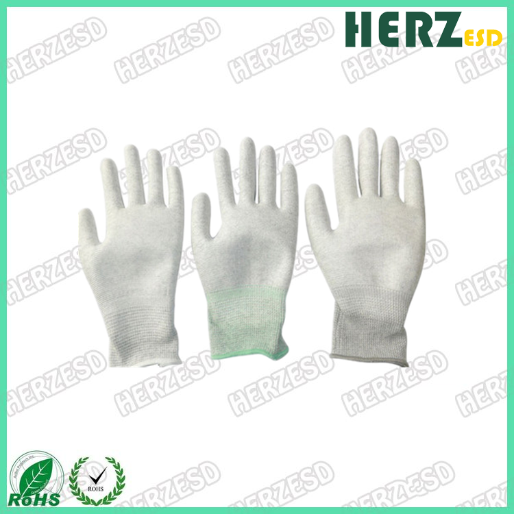 HZ-4503P ESD PU Palm Carbon Gloves