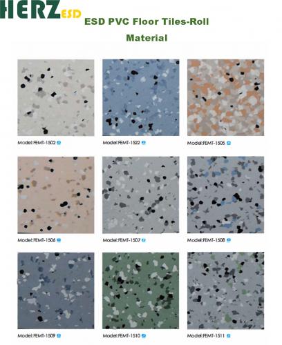 Conductive PVC Flooring Mat ESD Vinyl Flooring Anti-static PVC Floor ESD Tiles Sheet