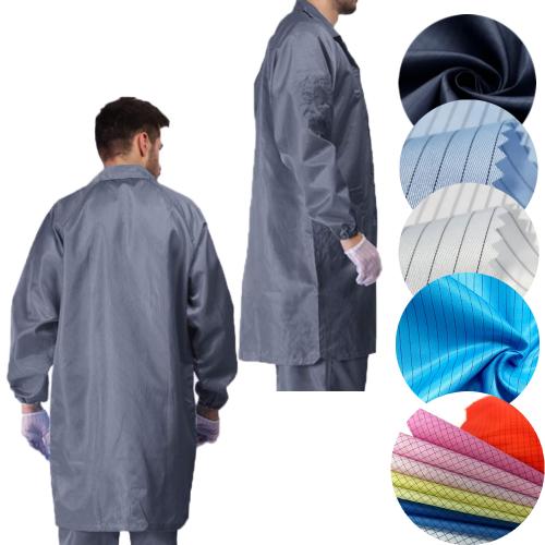 ESD Smock Cleanroom Garment Antistatic Lab Gown