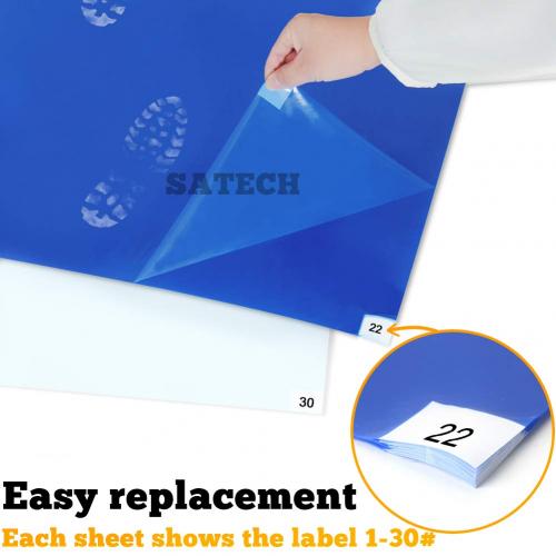 Clean Room Sticky Mat Blue/white Antistatic Adhesive Mat for Dirt Remove