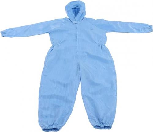 Anti-static Cleanroom Smock Jumpsuit Uniform Workwear Lab Coat Protective Coverall ESD Suit Work Clothes