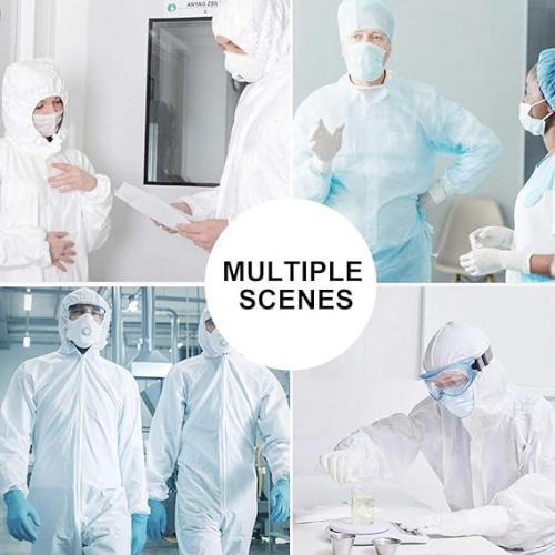 Anti-static Cleanroom Smock Jumpsuit Uniform Workwear Lab Coat Protective Coverall ESD Suit Work Clothes