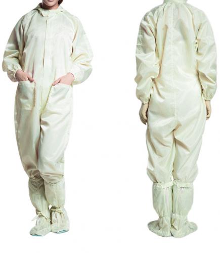 Anti-static Cleanroom Smock Jumpsuit Uniform Workwear Lab Coat Protective Coverall ESD Suit Work Clothes