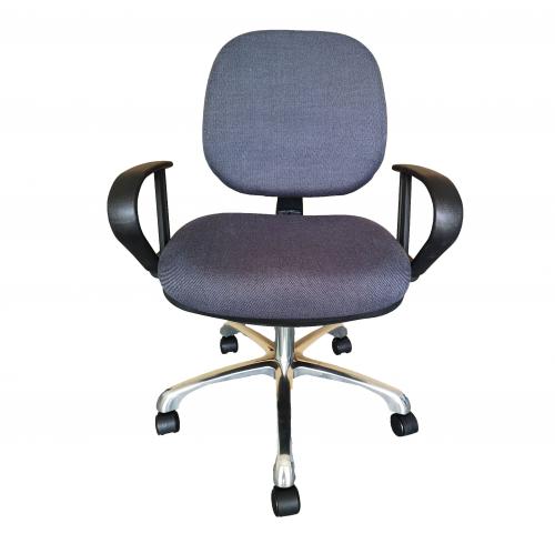 ESD Chair PU Foamed Fabric Surface with Conductive Wheels