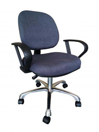 ESD Chair PU Foamed Fabric Surface with Conductive Wheels