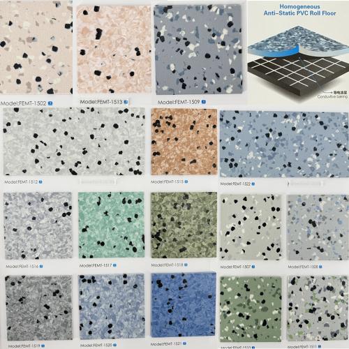 Customized ESD PVC Flooring Mat Anti-static PVC Floor ESD Tiles