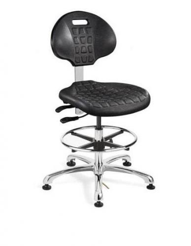 Black Polyurethane Adjustable Cleanroom ESD Chair Anti-static Chair Stool